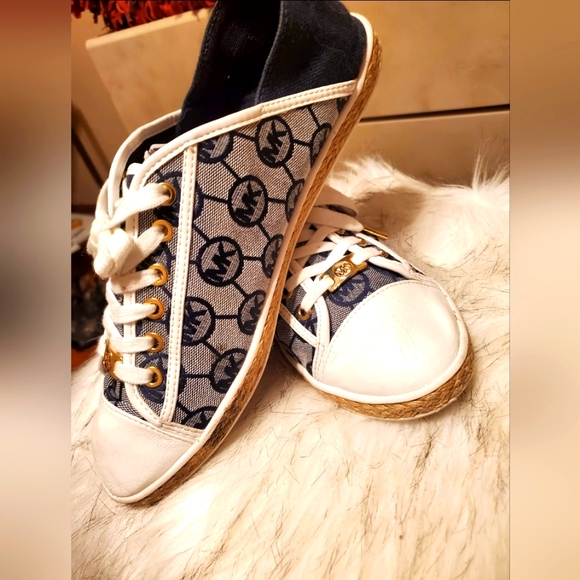Michael Kors Canvas Slip Ons - Picture 2 of 5
